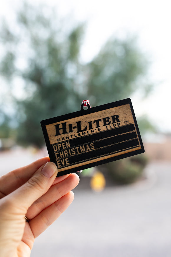 Hi-Liter Gentlemen's Club Ornament 